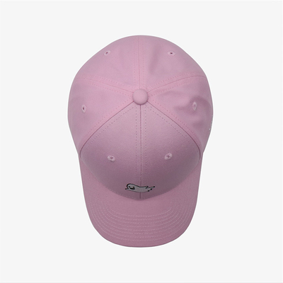 Constructured 6 Panel Baseball Cap With Match The Fabric Color Stitching Curved Visor
