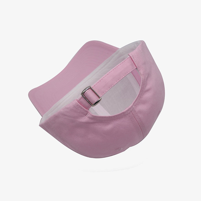 Constructured 6 Panel Baseball Cap With Match The Fabric Color Stitching Curved Visor