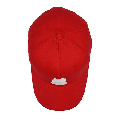 Adjustable Strap 6 Panel Baseball Cap With 6 eyelet Reinforced Seams custom logo