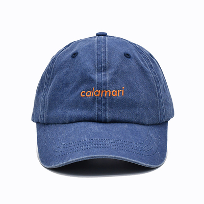 Washed Baseball cap custom logo pure cotton  washed cap for men and women hand wash