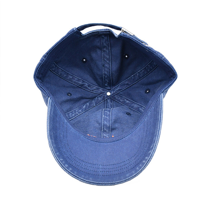 Washed Baseball cap custom logo pure cotton  washed cap for men and women hand wash