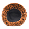 Autumn and winter new Bucket hat plush color leopard print tie dye basin hat warm hat