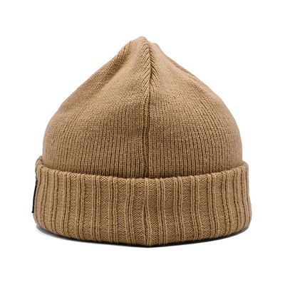 Autumn and Winter Solid Color Woolen Hat Cold proof, Fashionable, and Warm Customized Logo beanie Hat