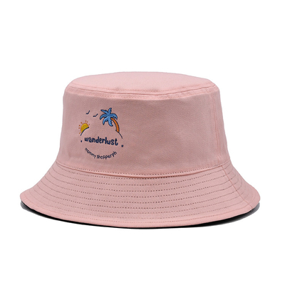 Doule side Cotton Fisherman Bucket Hat for Outdoor Activities