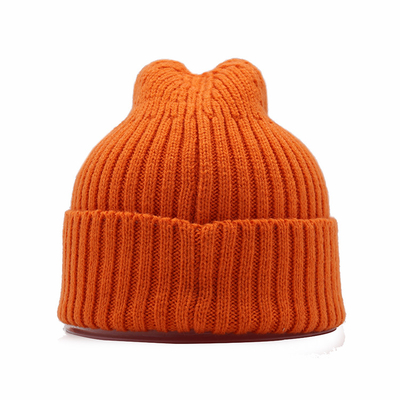 Big Headband Hat Fashion Knitted Wool Winter Thickened Candy Color Pullover Hat