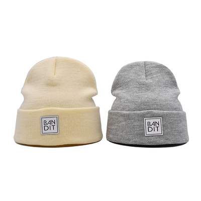High Quality Customized Knitted Hat Solid Outdoor Knitted Hat Windproof  Unisex