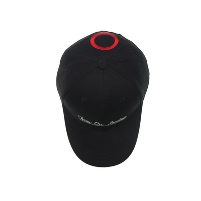 All black flat embroidery Constructed Trucker Cap Cotton Sweatband