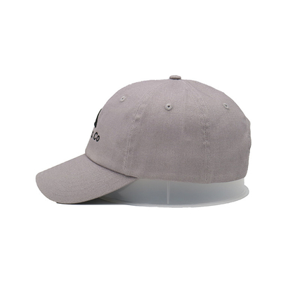 Black Cotton Six-Panel Baseball Cap Packaged in Individual Polybag