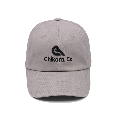 Black Cotton Six-Panel Baseball Cap Packaged in Individual Polybag