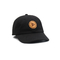 Leather patch and metal buckle strap with feeder loop for Customized 6 Panel Constructured Baseball Cap