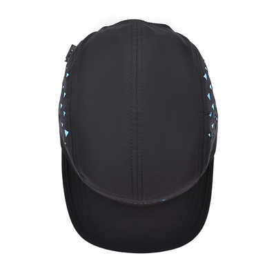 5 Panel Camper Hat with Contrast Stitching Laser Cutting Caps for Men and Women