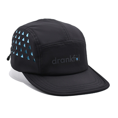 5 Panel Camper Hat with Contrast Stitching Laser Cutting Caps for Men and Women