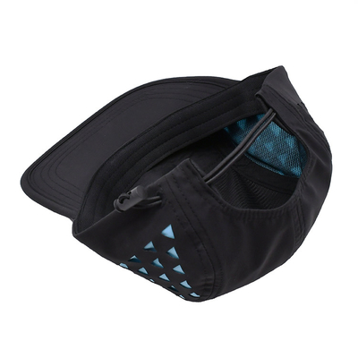 5 Panel Camper Hat with Contrast Stitching Laser Cutting Caps for Men and Women