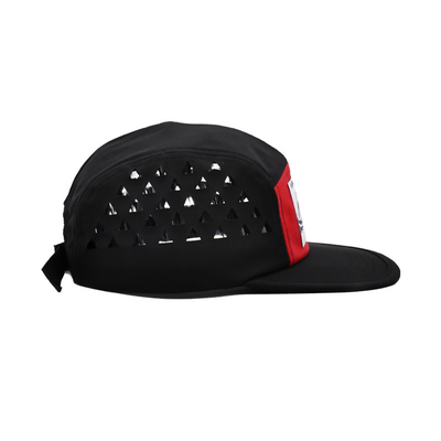 Customized 5 Panel Camper Hat with Logo Woven Label Ects Laser Cutting Panel