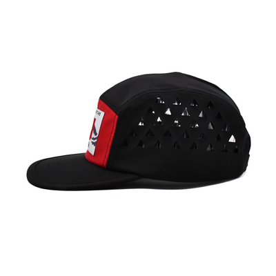 Customized 5 Panel Camper Hat with Logo Woven Label Ects Laser Cutting Panel