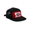 Customized 5 Panel Camper Hat with Logo Woven Label Ects Laser Cutting Panel