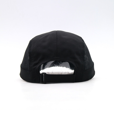 Curved Brim Contrast Stitching Camper Cap Medium Brim Length