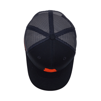 Mesh Curved Brim Snapback Cap with Cotton Sweatband