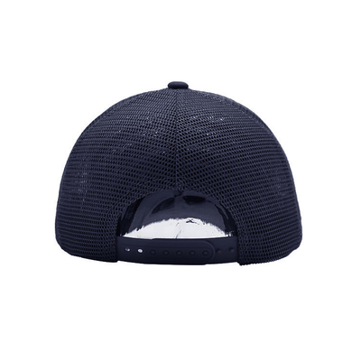 Mesh Curved Brim Snapback Cap with Cotton Sweatband