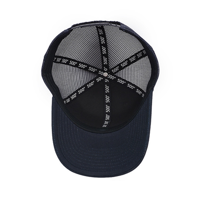 Mesh Curved Brim Snapback Cap with Cotton Sweatband