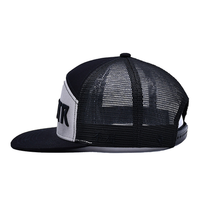 Mesh Flat Brim Cap Material Durable And Breathable Adjustable Snapback Hat Mesh Back For Men Women