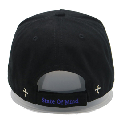 5 Panel Baseball Cap One Size Fits All/Custom Size Nylon Fabric With Buckle Nylon Rope On Front