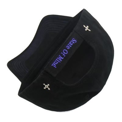 5 Panel Baseball Cap One Size Fits All/Custom Size Nylon Fabric With Buckle Nylon Rope On Front