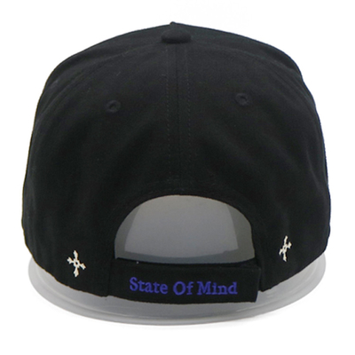 5 Panel Baseball Cap One Size Fits All/Custom Size Nylon Fabric With Buckle Nylon Rope On Front