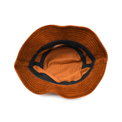Corduroy Bucket hat solid color versatile fashion outdoor leisure Bucket hat