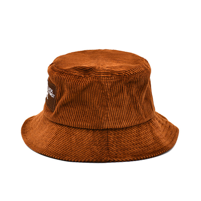 Corduroy Bucket hat solid color versatile fashion outdoor leisure Bucket hat
