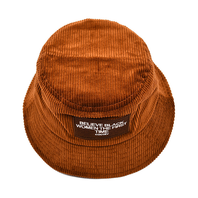 Corduroy Bucket hat solid color versatile fashion outdoor leisure Bucket hat