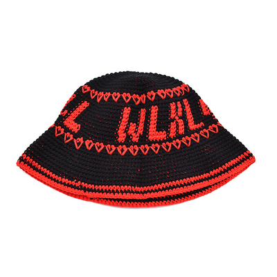 Hand woven Bucket hat leisure summer sun shading beach straw hat