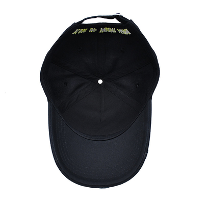 5 Panel Camper Sport Cap with Eyelets 2/4/6/None Black Color With Embroidery Logo