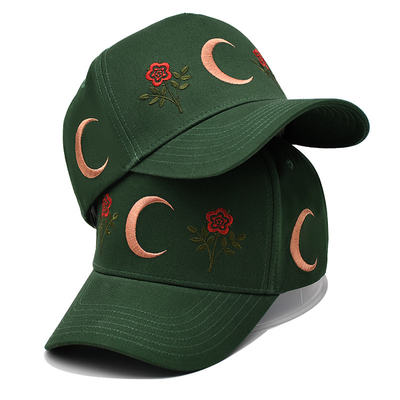 5 Panel Flat Curve Snapback Cap With Embroidery Logo Structured Baseball Cap