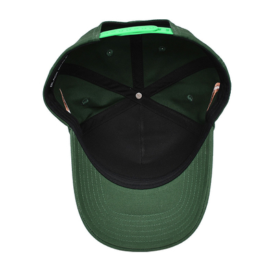 5 Panel Flat Curve Snapback Cap With Embroidery Logo Structured Baseball Cap