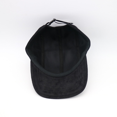 Low-middle Profile 5 Panel Camper Hat Customized Color Corduroy fabric