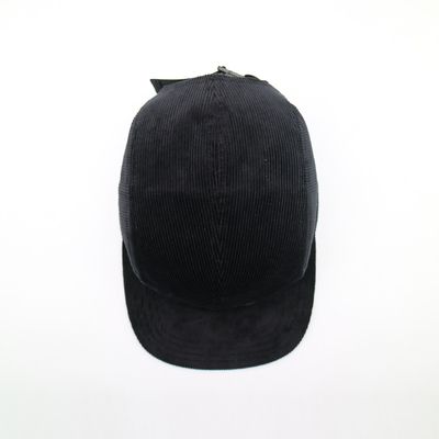 Low-middle Profile 5 Panel Camper Hat Customized Color Corduroy fabric