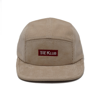 Low-middle Profile 5 Panel Camper Hat Customized Color Corduroy fabric