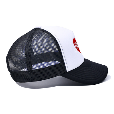 5 Panel All Seasons Pre-curved Trucker Cap With Custom Logo snapback trucker cap