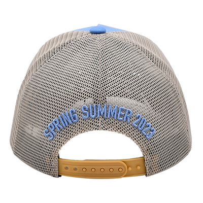 2 Eyelets Cotton/Polyester/Custom Fabric Trucker Cap With 3D Embroidery Logo