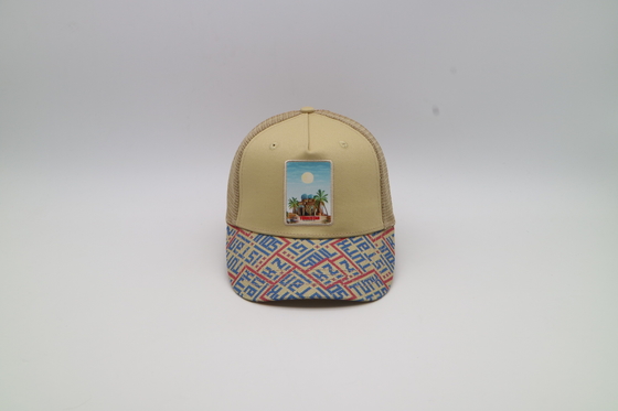 5 Panel Trucker Cap with Embroidered/Screen Printing/Affixed Patch Logo for