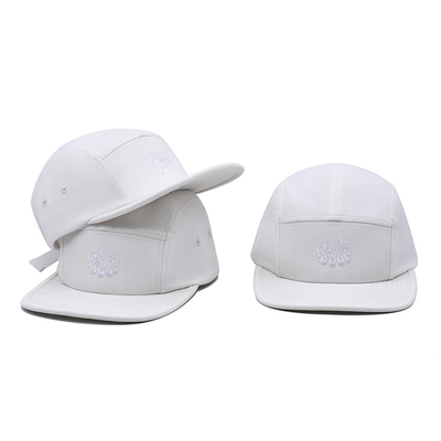 5-panel flat brim hat with fashionable sun shading and adjustable sports hat for summer