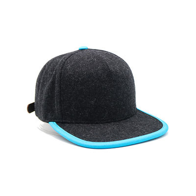 Customized Blank Flat Brim Snapback Hats  For Autumn And Winter