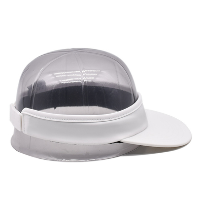 1 Inch White Adjustable Sun Visor Cap With Screen Printing Logo