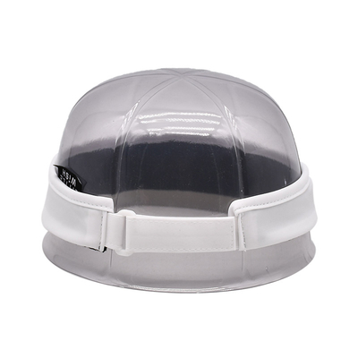 1 Inch White Adjustable Sun Visor Cap With Screen Printing Logo