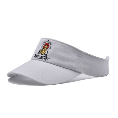 100% Polyester Sun Visor Cap With UV Protection And Screen Printing Logo Curved Brim