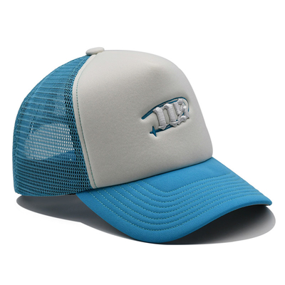 Unisex Snapback Truck Driver Hat With Embroidered Logo Sponge Mesh Hat