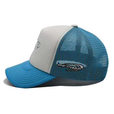 Unisex Snapback Truck Driver Hat With Embroidered Logo Sponge Mesh Hat