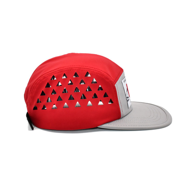 5 Panel Flat Brim Camper Hat With Linning For Outdoor Activities
