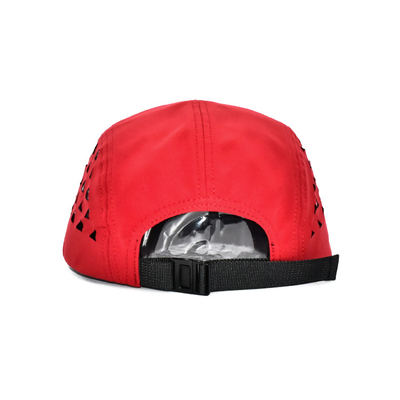 5 Panel Flat Brim Camper Hat With Linning For Outdoor Activities